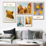 5 pieces-home decoration oil painting for wall,sitting room,living room,bedroom,lobby wall