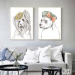 2 pieces-vertical-same size-home decoration oil painting for wall,sitting room,living room,bedroom,lobby wall